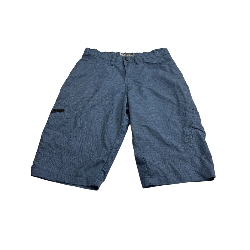 Lee Boys 18 Regular Cargo Shorts Blue With Elastic Waist & Multiple Pockets